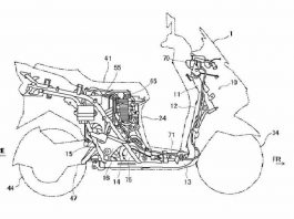 Senaste patent-skissen visar Suzukis kommande elektriska skoter.